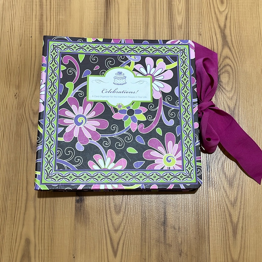 Vera Bradley Celebrations Card Organizer